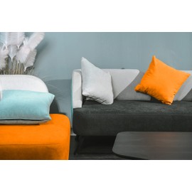 npluseins Cushion cover with textured pattern - upholstery look 617.767