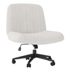 Shintenchi Criss Cross Chair,Cross Legged Office Seat with Wheels Armless