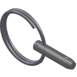 3/8 Dia, 3.00 Grip Lg, Quick Release Pins, Steel (1 Each)