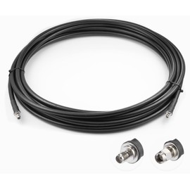 Vecys SMA Cable SMA Male to SMA Female Bulkhead LMR400 32.8FT / 10M RF Coaxial Cable for Router Antenna Signal Amplifier WiFi Adapter