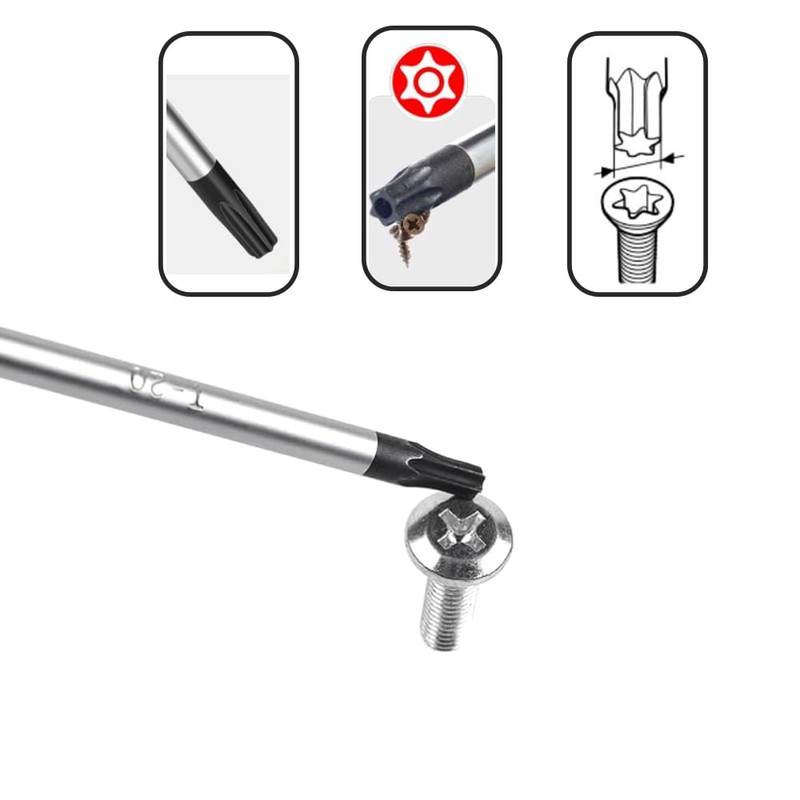 T25 Torx Magnetic Screwdriver,Torx Security Screwdriver,Star Screw Driver for Computer