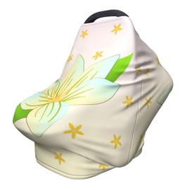 XZDHYZ Blooming Daffodils Versatile full-print Stroller Chair Cover/Nursing Cover, specially designed for your baby, Black