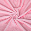Pink Scalloped Throw Blanket for Women, Hot Pink Preppy Blanket