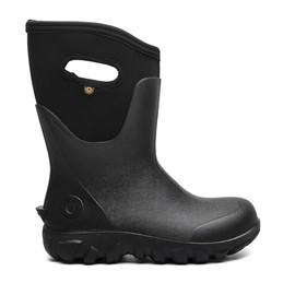 Bogs Women's Classic Seamless Mid Rain Boot, Black, 8