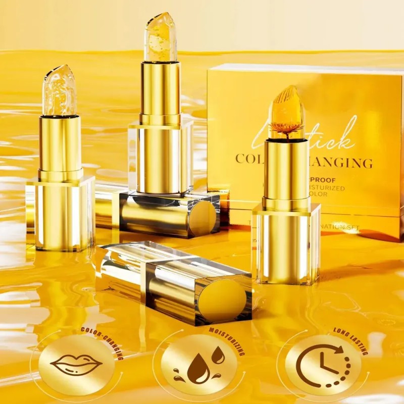 Pintalabios De Color Cambiante Brillo Labial Duradero Cambia