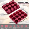 Nalchios Silicone Muffin Pan 12 Cups Deep Jumno, Chocolate Molds