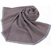 Rotfuchs Woven Scarf 100% Wool with Houndstooth Design and Cut