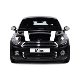 The Pixel Hut gs00063 White Hood Stripes for MINI Cooper and S R56 (2007-2013)