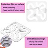 DRERIO 3pcs Quilting Template Acrylic Quilting Ruler Template Free Motion