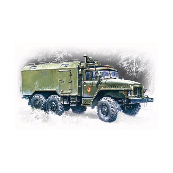 ICM Models Ural-375A Command Vehicle Building Kit