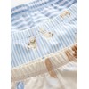 NEXT Snuggle 3 Pack 100% Cotton Pyjamas, Blue/Ecru Baby Bear