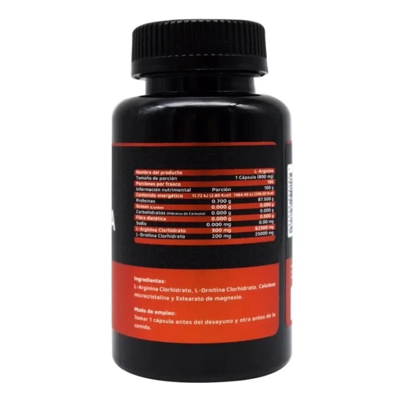 Suplemento Cápsula High Power Proteínas Arginina 840g