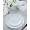 LaGlint 7.5 inch Salad Appetizer Plate Set of 6, Opal