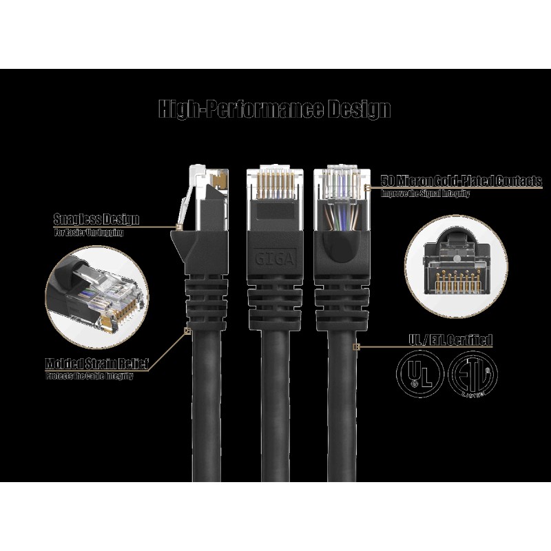 Cable Leader 6ft Cat6 UTP Ethernet Network Patch Cable Snagless