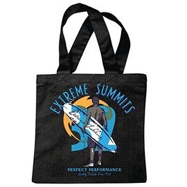 Reifen-Markt Tasche Umhängetasche EXTREME SUMMER SURFEN BEACH SURFBRETT LONGBOARD WELLENREITEN WELLEN ANFÄNGER SHOP Einkaufstasche Schulbeutel Turnbeutel in Schwarz