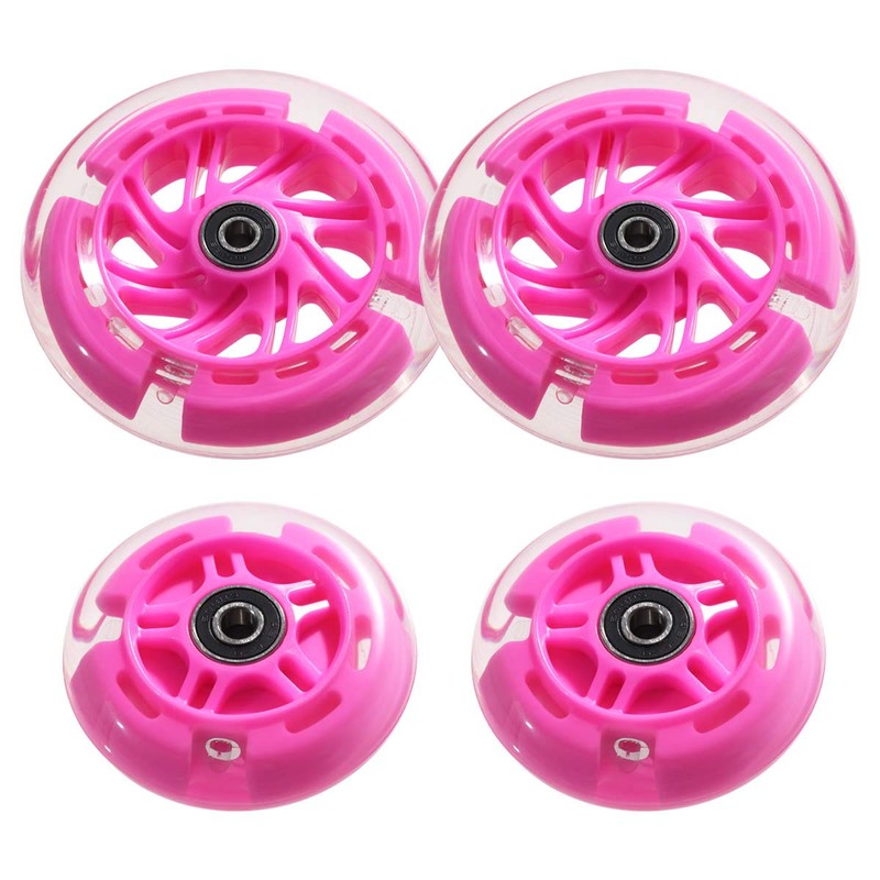 Front 120mm & Rear 80mm Light-Up Flashing 3-Wheeled kid Scooter