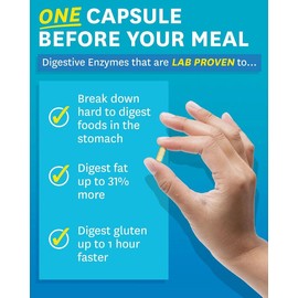 Zenwise Digestive Enzymes with Probiotics and Prebiotics for Gut Health and Bloating Relief - Boost Gut Health + Reduce Bloating - 60 Count:_180 Count