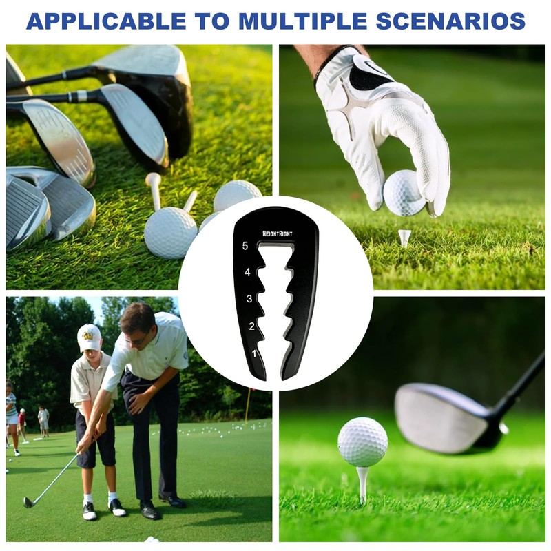 Risipu Golf Tee Height Tool – Portable Golf Tee Tool