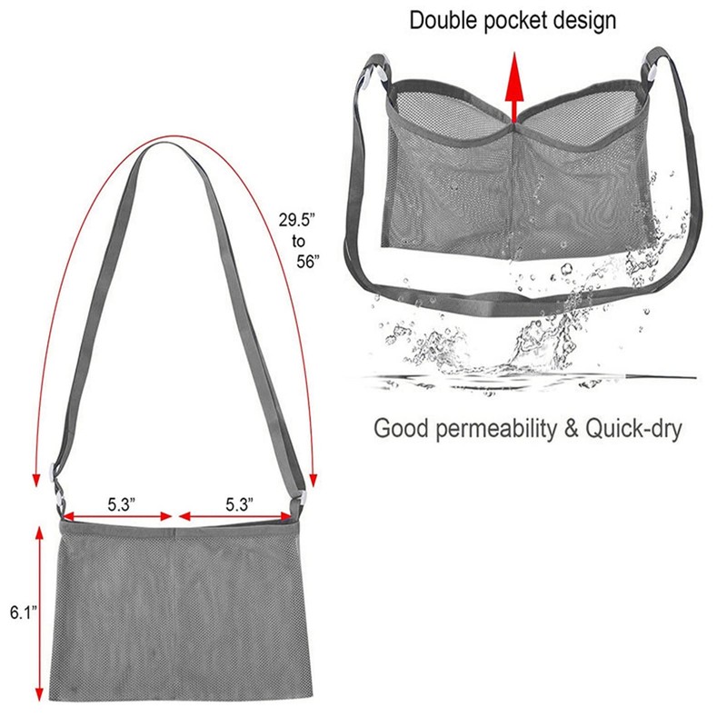 Mastectomy Drainage Bag, Mastectomy Drain Holder Soft Adjustable Reusable Breast