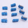 Taiss 10pcs Micro Switch 250V 5A 2 Pin 1NO Handle