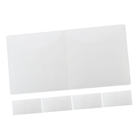 ULTECHNOVO 5pcs Windshield Static Cling Stickers Scratch Resistant Protection Easy Application for Vehicle Inspections Custom Decor Durable Electrostatic Film for Windshield Use