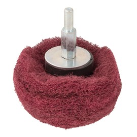 Dapetz ® Dome Shaped Sanding Mop 75mm 240 Grit Nylon Fibre 6mm Arbor Drilling Accessories On Flat Interior and Irregular Surfaces for Sanding and Cleaning Wood and Metal