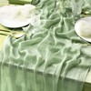 Table Runner Cheese Cloth Sage Green Table Runner Wedding Table