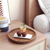 VERTORGAN Lazy Susan Organizer for Kitchen,Acacia Wood Turntable for Cabinet,