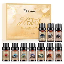 Hotel Diffuser Oils Gift Set, Luxury Fragrance Oil Blend, Hotel Essential Oils for Diffusers for Home, Candle & Soap Making Scents, More 10x5ml Scented Oil, Aromatherapy Oils Kit