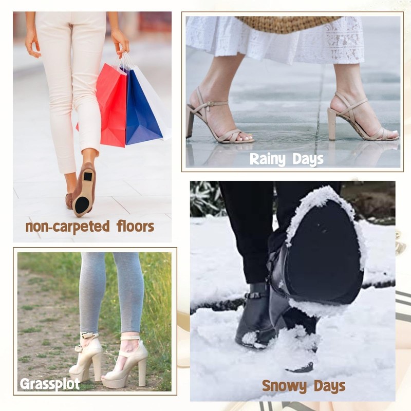Non-Slip Shoe Pads, Shoe Sole Protectors for Bottom of Shoes,