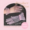 YAEISM Short Pink Gloves Sheer Silk Tulle Wedding Gloves Elegant