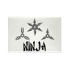CafePress Ninja Stars Magnets Rectangle Magnet, 3"x2" Refrigerator Magnet