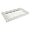 kenable White Brush Front Plate for Cable Exit / Wall
