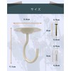 Ceiling Hooks Hanging-Hanging Planter-Shade Fixing Hardware Hooks Screw Hooks Wall