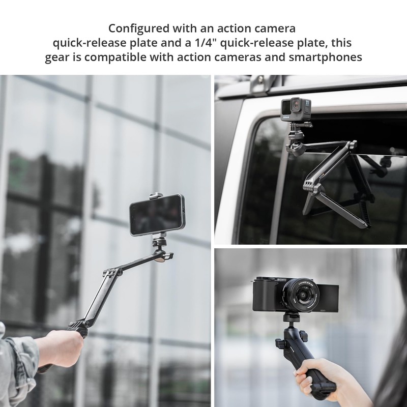 PGYTECH CapLock MantisPod Z, Video Vloggingd for DJI OSMO Action