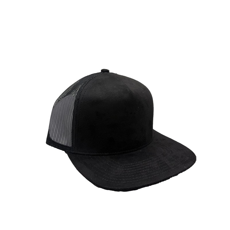 Ashen Fane Faux Suede Polyester Blend 5 Panel Classic Flat