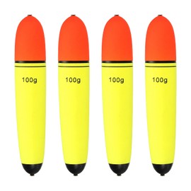 PATIKIL 3.5oz Fishing Slip Bobbers, 4 Pack EVA Fishing Float for Sea Fishing Freshwater, Yellow