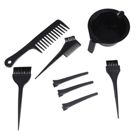 Vaguelly 1 Set 8pcs Hair Dyeing Tool Set for Salon and Home Use Professional Hair Dyeing Supplies for Beginners and Enthusiasts Black