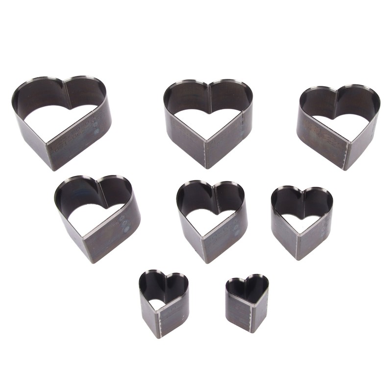 8pcs Leather Die Cutter Hollow Punching Tool High Carbon Steel