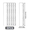 5 Pack Ruler 15cm,Plastic 15cm Rulers,Clear Small Ruler,Rulers for School
