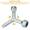 VIDABTE MKF2 Meter Curb Box Key triangle curb box wrench,Electric