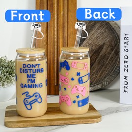 ANOTION Gaming Mugs - Gifts for Boyfriend Game Lover Accessories Teen Boy White Elephant Gift for Teens Gaming Stuff Unique Gamer Epic Gamer Coffee Cup Birthday Party Decorations