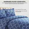 Azores Home Cotton Flannel Queen Duvet Cover Set, Oversized, Wrinkle