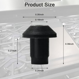 16 Pack 814383 814323 Gas Stove Grate Feet Fits for Whirlpool Rubber Pad Replacement