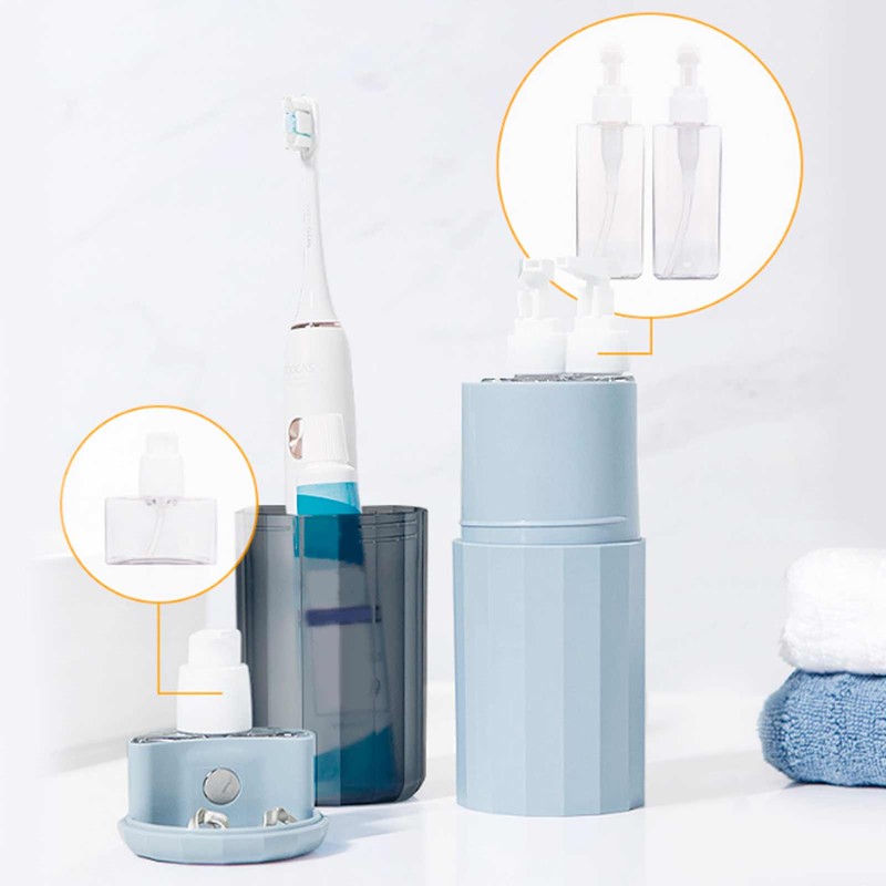 Portable Empty Container Lotion Cosmetic Bottle Kit Storage Box Refillable