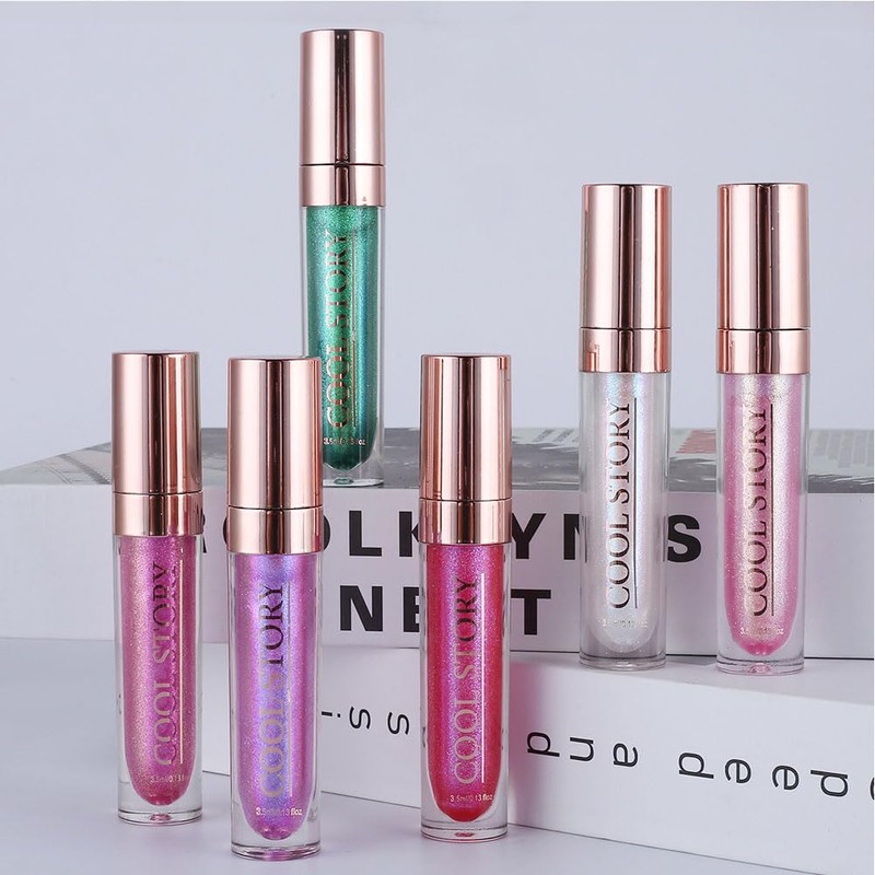 Moisturizing Lip Gloss/Lipstick Flash Pearlescent Lip Gloss 3D Multifunctional Fine