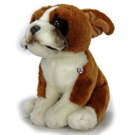 Boxer Rosco Sitting Bulldog Plush Dog Plush Toy Cuddly Toy Dog