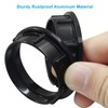 Hitefu 4 Pcs Aluminum Lamp Shade Adapter Rings, E26 Black