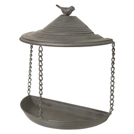 TRIXIE 55513 Wall Mounted Metal Bird Bath 400ml/22×25×11cm Grey