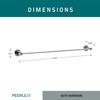 Peerless PA647-24 Precept 24 inch Towel Bar, Polished Chrome